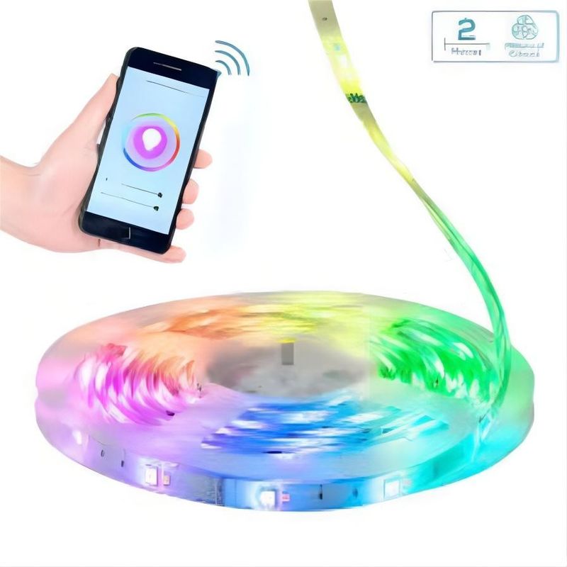 کنترل از راه دور 5050 RGB LED Strip انعطاف پذیر 30LED RGB DC 12V CE RoHS برای خانه