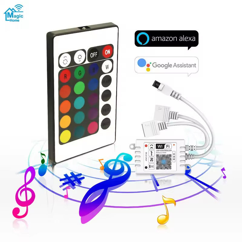 5 متری 150 LEDs TV backlight led strip DC5V کنترل از راه دور 24 کلید SMD5050 RGB Strip Tira پورت USB Strip LED انعطاف پذیر