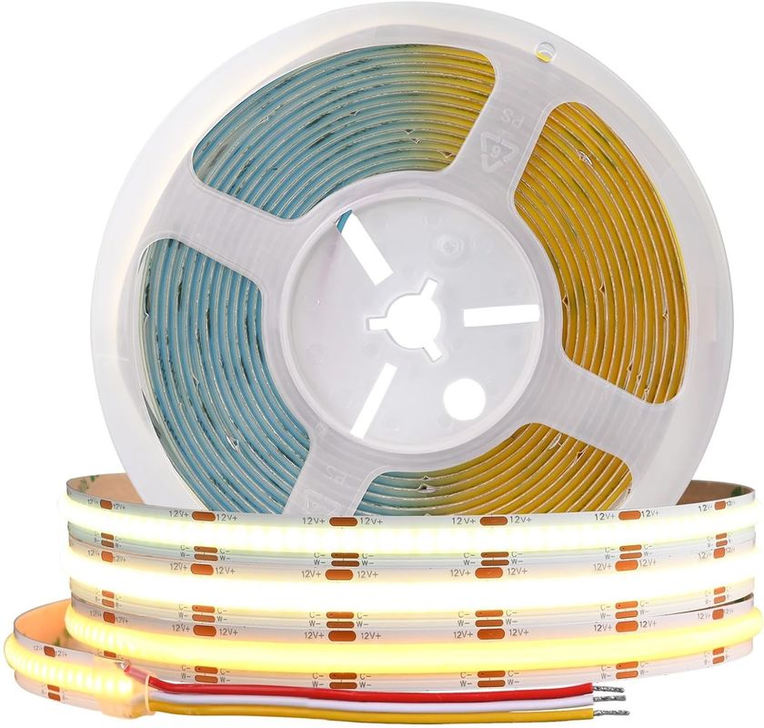 560LED COB نوار LED 90 CRI CCT انعطاف پذیر COB 3M با آداپتور و کنترل کننده RF کوچک