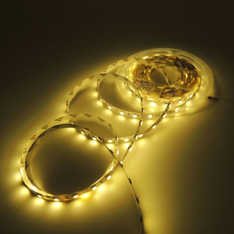 5m/roll SMD2835 نوار LED انعطاف پذیر 120LEDs مستقیم کارخانه کیفیت خوب 8mm PCB IP20 دکوراسیون داخلی