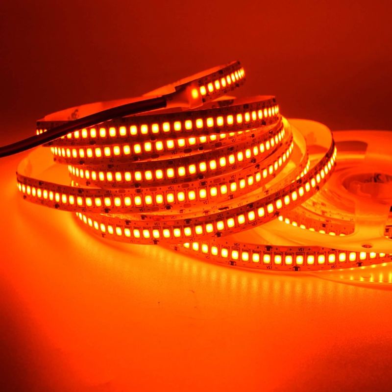 24 ولت روشنایی بالا 240LEDS SMD 2835 LED Strip Light 1200LEDs 16.4Ft رنگ های ضد آب قرمز سبز آبی نارنجی برای KTV