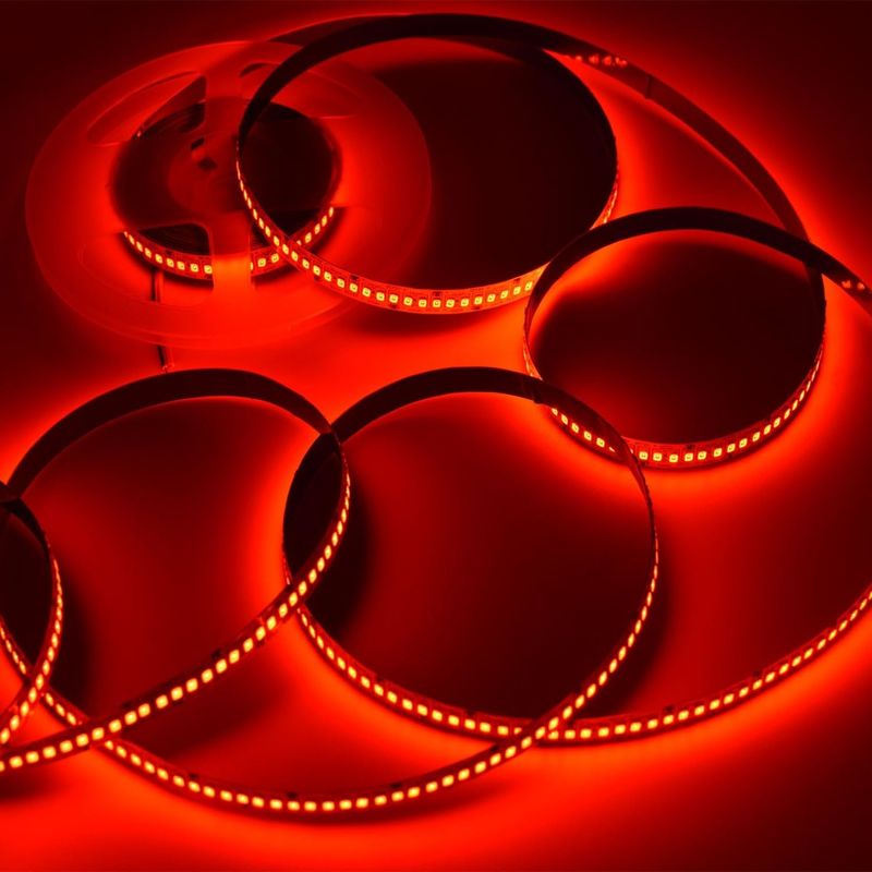 24 ولت روشنایی بالا 240LEDS SMD 2835 LED Strip Light 1200LEDs 16.4Ft رنگ های ضد آب قرمز سبز آبی نارنجی برای KTV