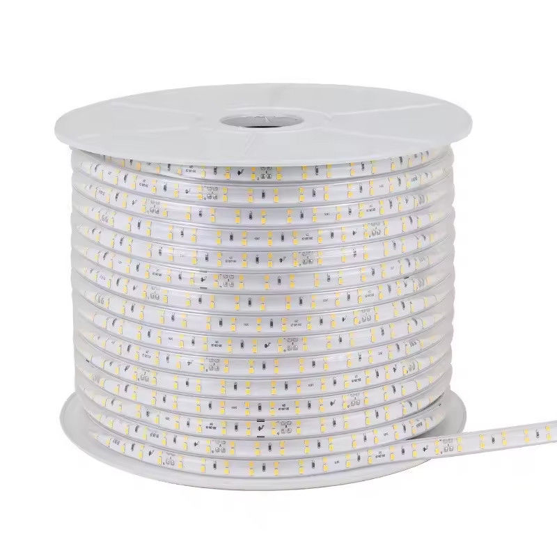 220-240V SMD2835 120D 10W / M نوار LED رنگی با 80 Cri طول عمر طولانی CE / RoHS در آمریکای جنوبی