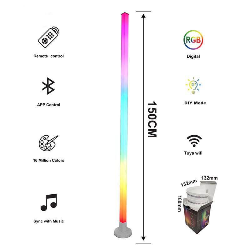 چراغ کف گوشه ای LED USB با درجه بندی IP20 حالت صرفه جویی در انرژی شکل سایه بالینی