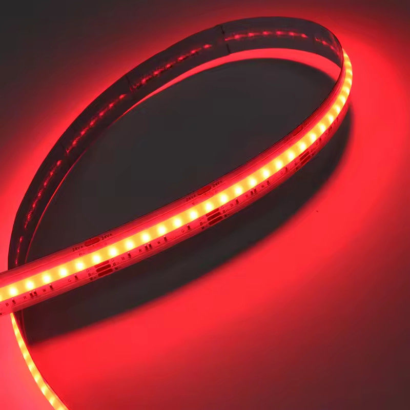 روشنایی فوق العاده نوار LED COB RGB 12mm رنگ چندگانه 120 درجه فوق العاده گسترده 1080 LEDs / m COB نوار نور کامل رنگ