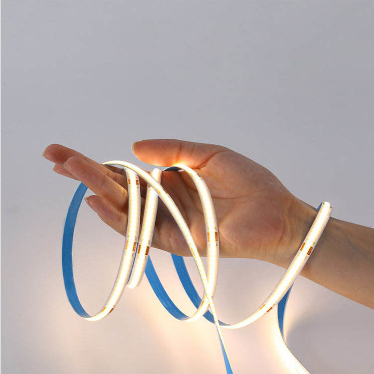 480LEDS 90Ra Dimmable 12W / M COB LED Strip برای راه حل های روشنایی گواهینامه CE / RoHS