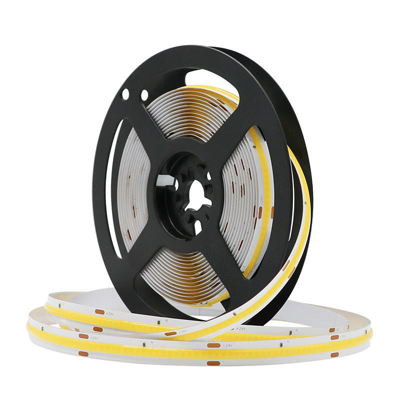 فروش داغ 480leds 12W / M Dimmable IP20 90Ra COB LED Strip ولتاژ ورودی 12V/24V