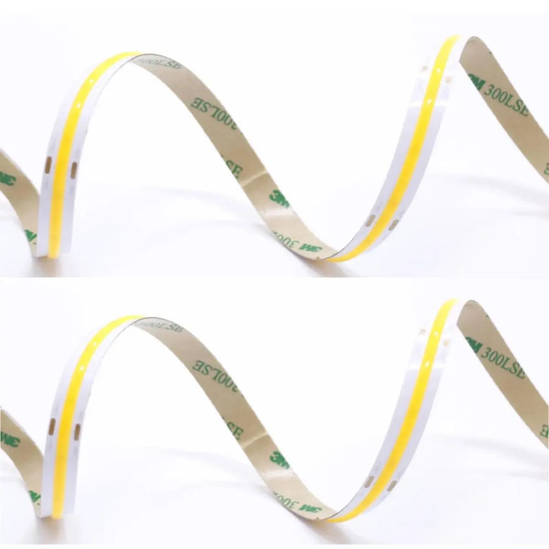 IP20 قابل تنظیم 320LEDS 90Ra COB LED Strip 10W/M برای روشنایی داخلی
