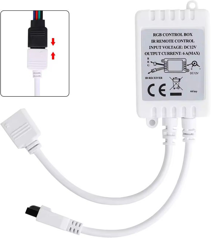 اصلی کارخانه 44کليد 5 ولت 12 ولت 24 ولت RGB LED کنترل کننده RF بی سیم LED نور تک رنگ Dimmer کنترل کننده از راه دور برای LED