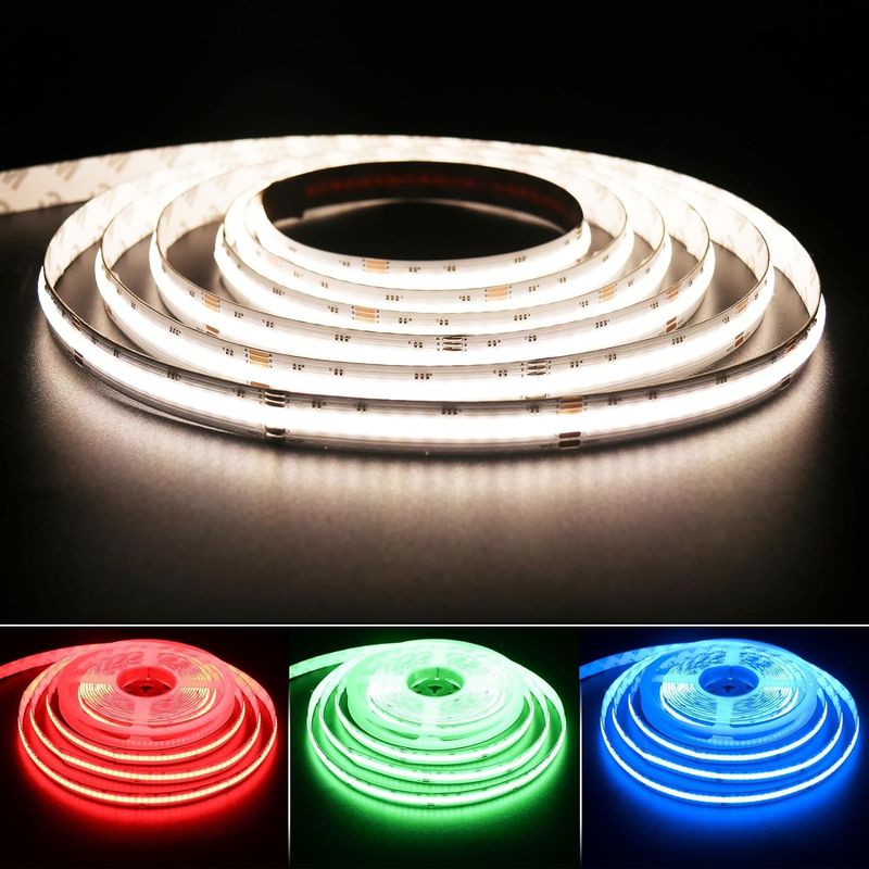 نوار LED RGBW COB 19W با 784 LED در هر متر IP20 و کنترل DMX512/RF / Bluetooth / WiFi