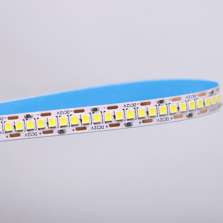 DC12V/24V 10mm 5M/Roll 2835 80Ra نوار LED با PCB سفید و زاویه قطب 120 °