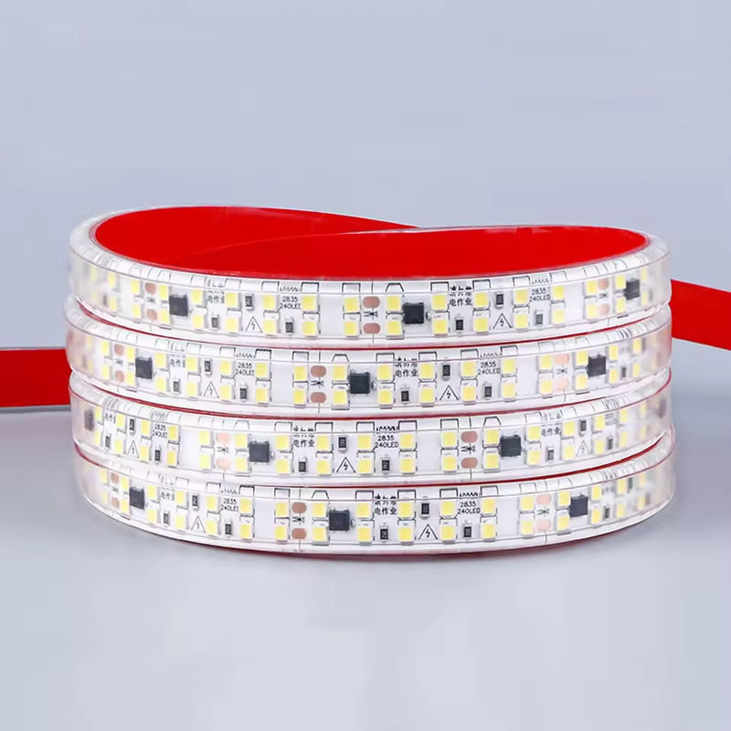 راننده رایگان Ip44 220V 110V 2835 240led 10cm برش عقب چوب 127V ضد آب 10cm برش انعطاف پذیر نوار LED برای فضای باز