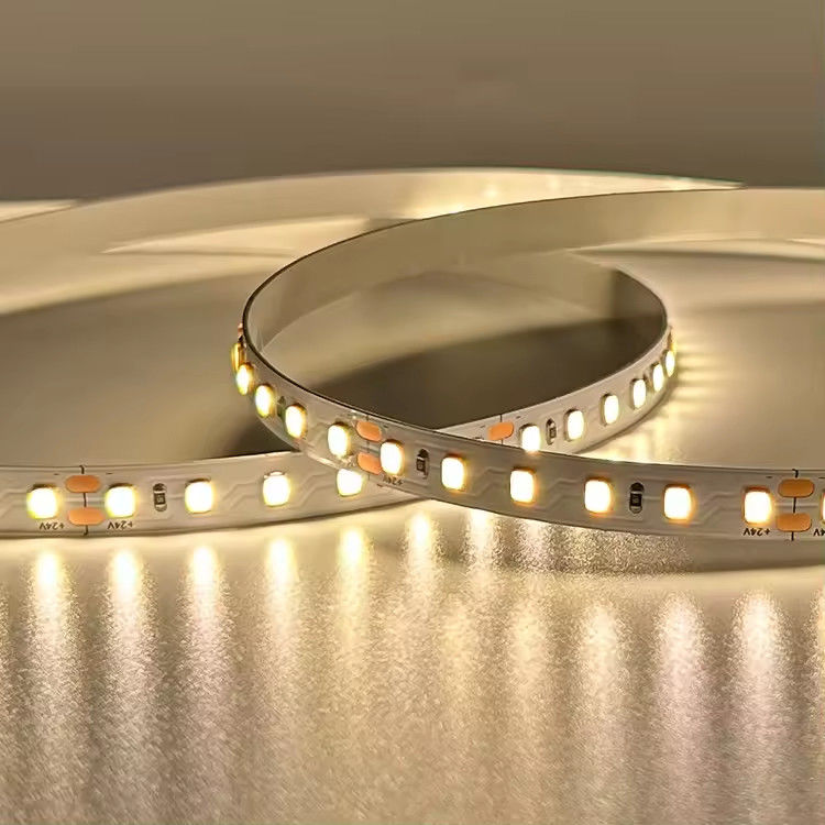 CRI بالا 98 طیف کامل طول عمر 120leds / M Dc24v 10mm 120led Smd 2835 دکوراسیون داخلی چراغ نوار LED