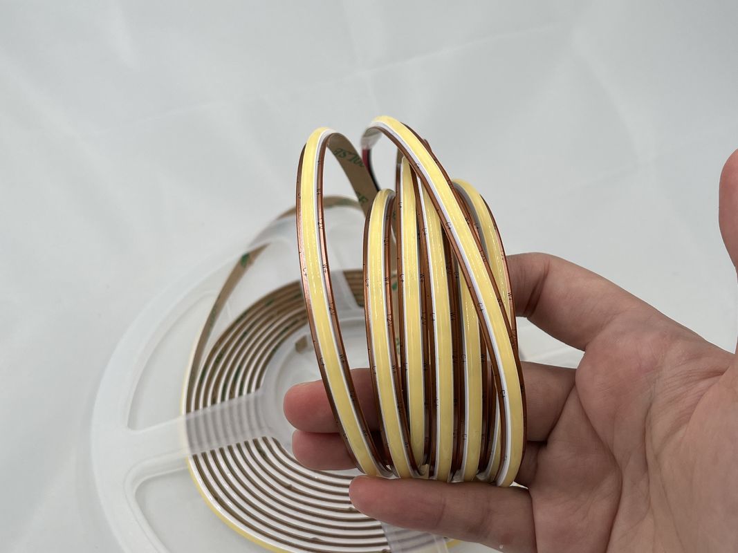 12V COB576Led/M 6.6MM عرض Dimmable 2700K تا 6500K CCT COB LED Strip روشنایی انعطاف پذیر گواهینامه CE