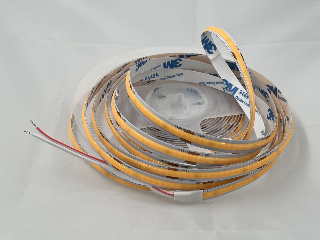 48 ولت COB 320leds/M 90CRI Dimmable 100lm/W 11W/M انعطاف پذیر COB LED Strip Light برای تزئینات داخلی