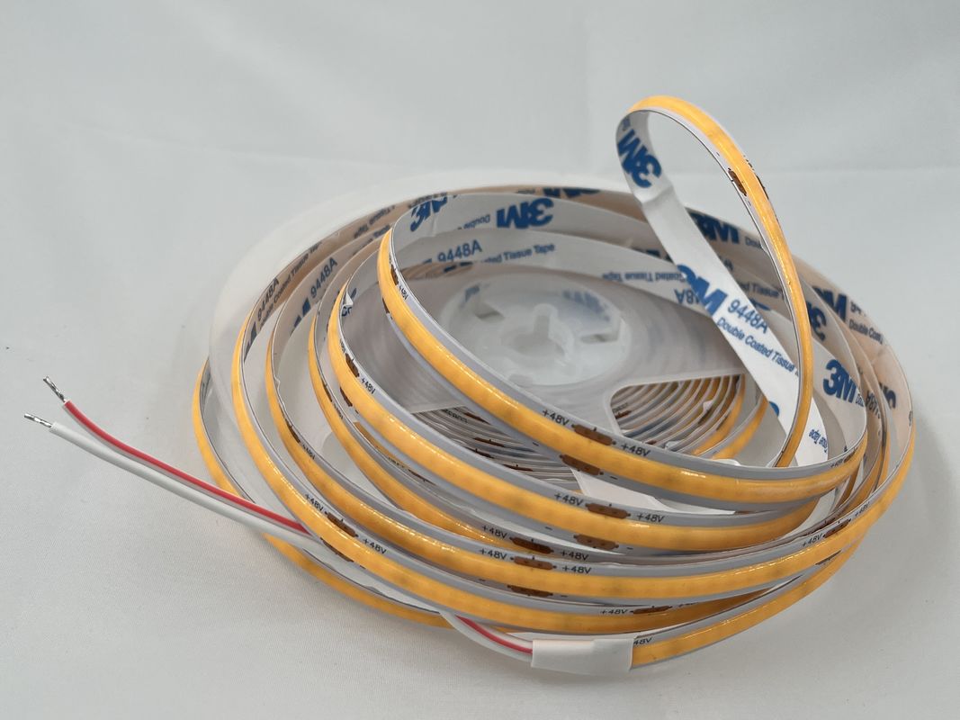 48 ولت COB 320leds/M 90CRI Dimmable 100lm/W 11W/M انعطاف پذیر COB LED Strip Light برای تزئینات داخلی
