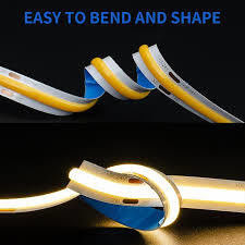 COB LED 10W 12W 110LM 320d / m PCB دوگانه DC 12V 24V 220V CRI 90Ra 10 متر نوار سفارشی سازی رایگان