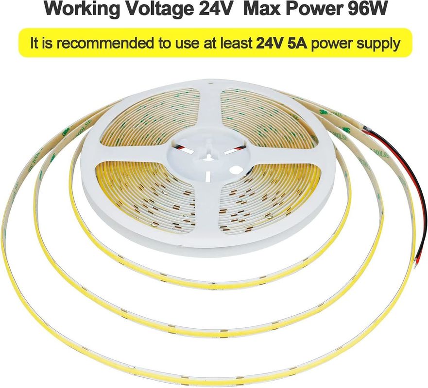 دکوراسیون داخلی و خارجی COB LED Strip Light High CRI 280 320/480 کنترل از راه دور