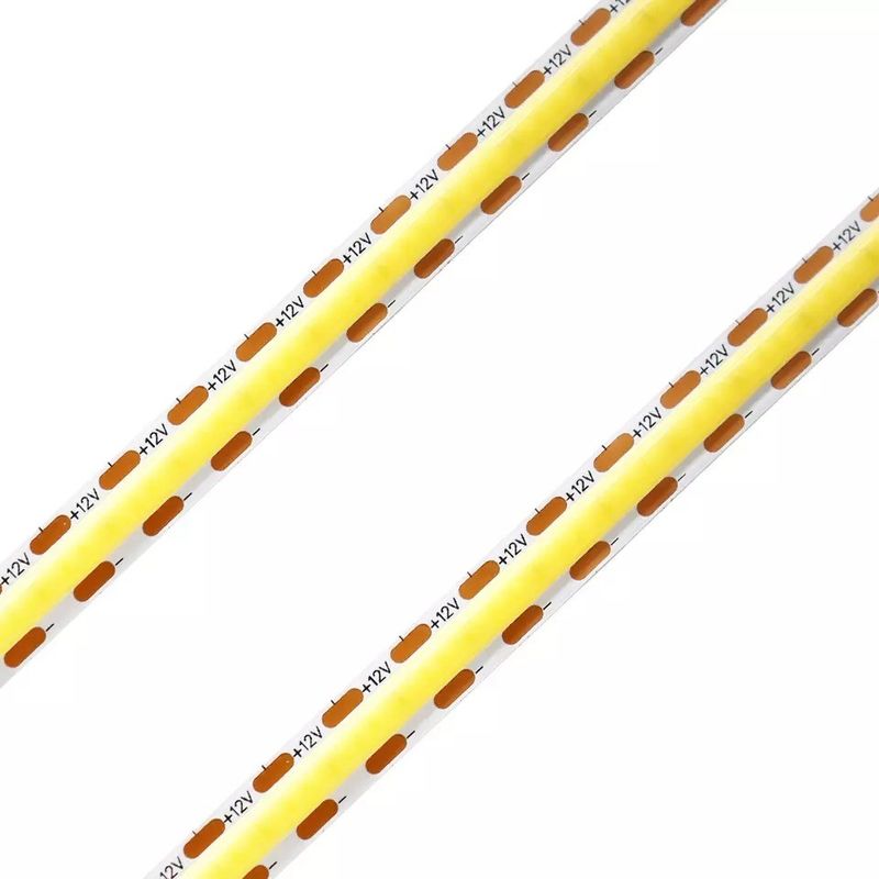 320Leds نوار LED انعطاف پذیر سفید / گرم سفید DC24V 8mm عرض یکپارچه COB چراغ LED