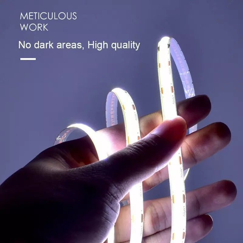 12 ولت 24 ولت ضد آب IP65 IP67 IP68 CRI90 5M انعطاف پذیر COB LED Strip برای فضای باز داخلی