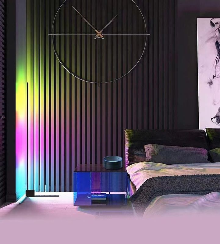 روشنایی مدرن تزئینی داخلی لامپ کف LED RGB IC Smart Corner Atmosphere Light