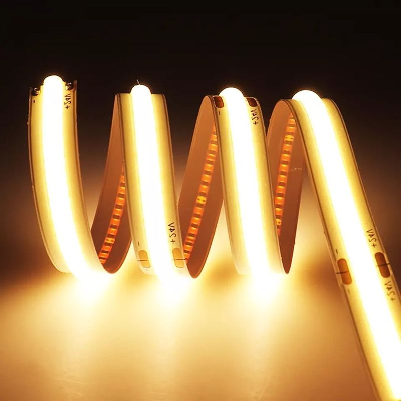 داخل و خارج 230v 220v Ac Fob Cob LED نوار گرم سفید آبی Ip65 ضد آب 0.3kg وزن محصول