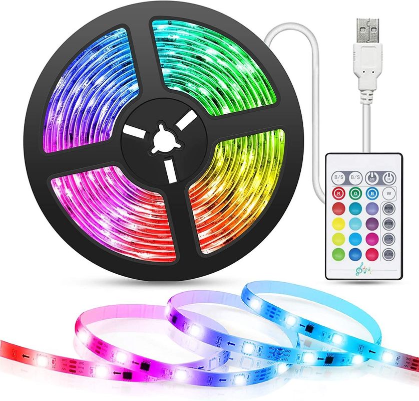 نوار LED هوشمند برای تزئینات 12 ولت 5 ولت USB کنترل موسیقی همگام سازی و RGB دمای رنگ
