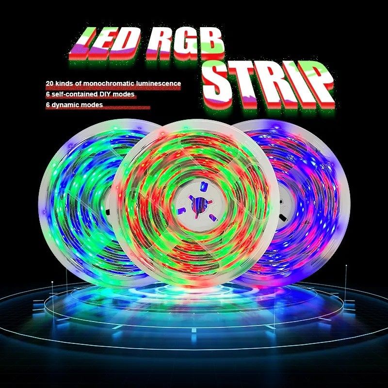 خانه بار نوار چراغ LED باغ طراحی پشتیبانی Dimmer 12V 32ft هوشمند 5050 RGB 1670