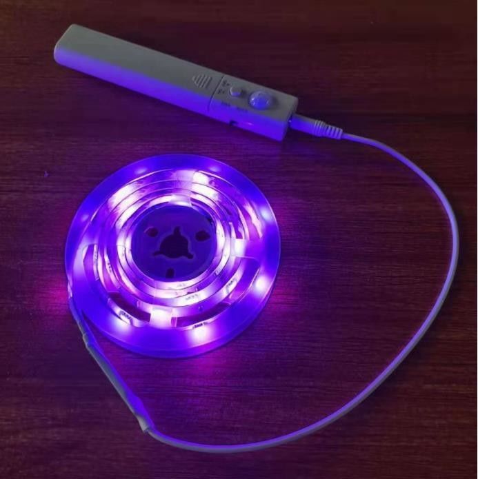 SMD2835 چراغ نوار LED با سنسور حرکت 1m طول USB قابل شارژ مجدد حالت روز و شب