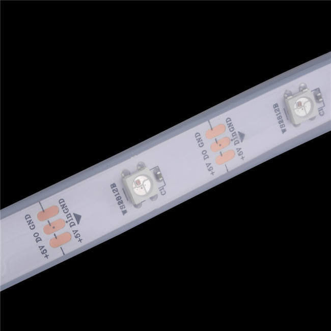 ضد آب 12V ws2812 ws2811 نوار LED 60LEDs برای رنگ جادویی تزئینات RGB CRI Ra 80