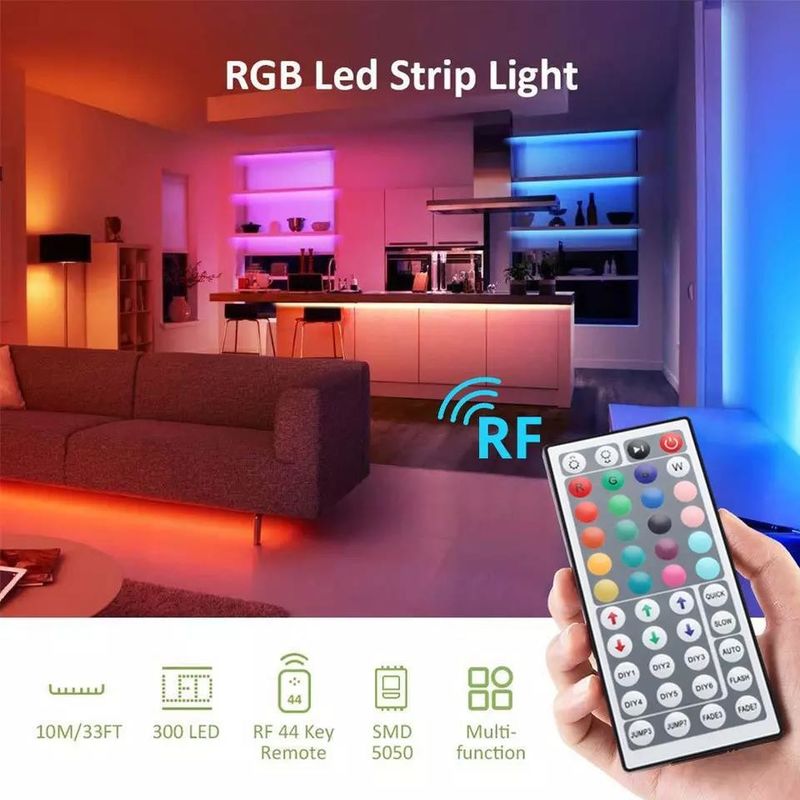 نوردهی طولانی مدت ضد آب IP65 30d / m 5050 RGB LED Light Strips با کنترل از راه دور