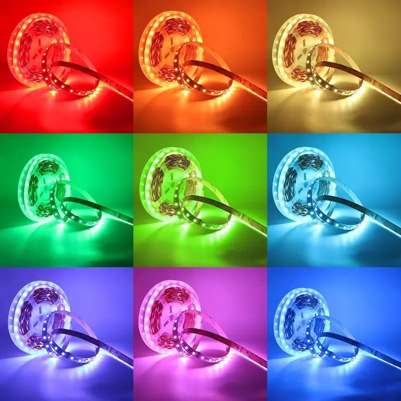 12 ولت 12 ولت 24 ولت 10 میلی متری 60 لامپ Rgb 5050 Smd لامپ نوار انعطاف پذیر LED با و چند رنگ