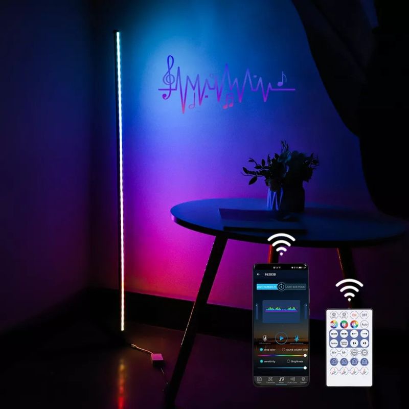 کنترل از راه دور لامپ غروب آفتاب محیط اتاق نشیمن هوشمند RGB تغییر رنگ دکوراسیون چراغ های شب