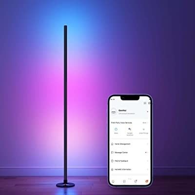 اتاق خواب RGB IC لامپ های بازی اتاق نشیمن محیط نور حالت نور ایستاده لامپ کف گوشه LED
