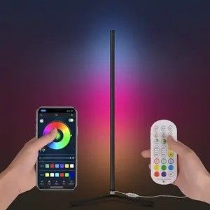 اتاق خواب RGB IC لامپ های بازی اتاق نشیمن محیط نور حالت نور ایستاده لامپ کف گوشه LED