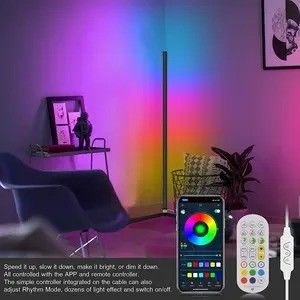 اتاق خواب RGB IC لامپ های بازی اتاق نشیمن محیط نور حالت نور ایستاده لامپ کف گوشه LED