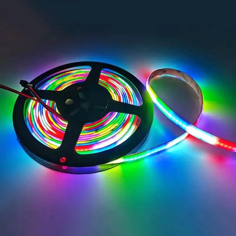 لامپ جریان نور lm 1000 24V 576leds / متر RGB COB LED نوار نور نرم مستقیم خوب
