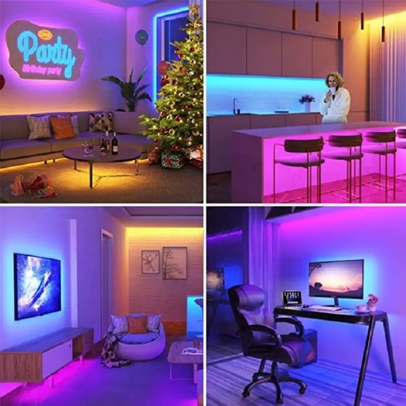 لامپ جریان نور lm 1000 24V 576leds / متر RGB COB LED نوار نور نرم مستقیم خوب