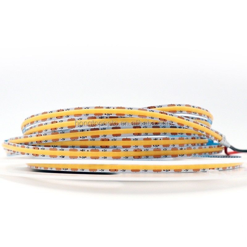 880lm Ra90 انعطاف پذیر COB LED Strip Light برای چگالی بالا 5V 300 LED / m Backlight آشپزخانه