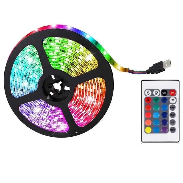 چراغ نوار LED 5050 Smd Rgb ضد آب 5m 10m 15m 60d / m انبار انعطاف پذیر در فضای باز