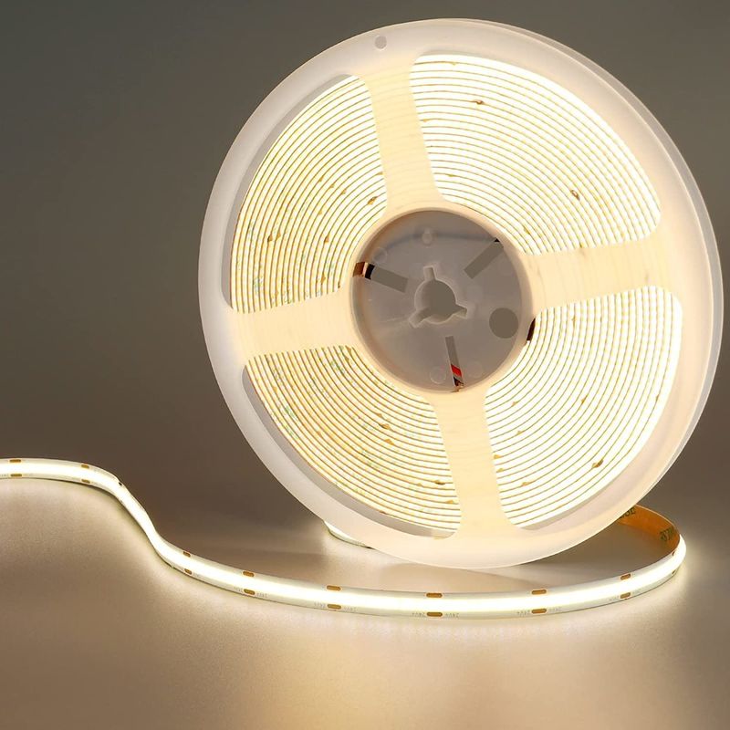 نوار روشنایی Cob LED نوار روشنایی Cob 5V 12V 24V سفارشی 50000 ساعت طول عمر 0.15kg