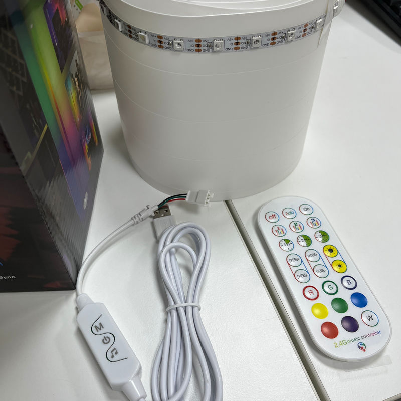 2- RGB IC روشنایی گوشه هوشمند کنترل از راه دور Tuya پشتیبانی گوگل الکسا چراغ LED گوشه برای اتاق نشیمن