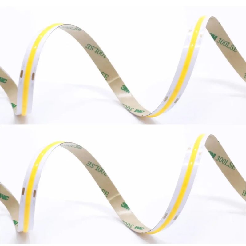 0.15kg IP20 COB 480 LED/M DC24V DC12V نور نوار LED بدون لکه و یکنواخت CE ROHS 3-