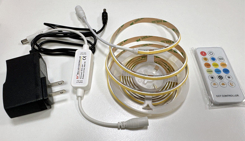 نوار LED COB Dimmable 12V 24V W WW 2700K 6000K برای کابینت روشنایی 5M 16.4ft طول