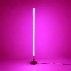 چراغ های بازی RGB اتاق نشیمن نور محیط روشنایی RGB دکوراسیون چراغ های شب ایستاده چراغ کف گوشه ای LED برای حمل و نقل قطره ای