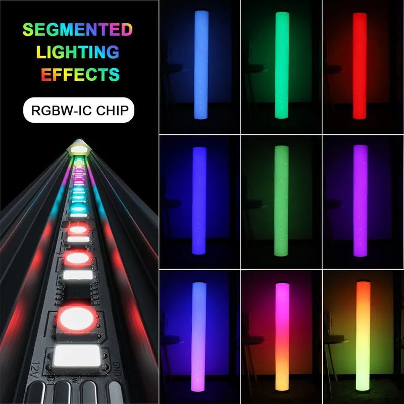 چراغ های بازی RGB اتاق نشیمن نور محیط روشنایی RGB دکوراسیون چراغ های شب ایستاده چراغ کف گوشه ای LED برای حمل و نقل قطره ای