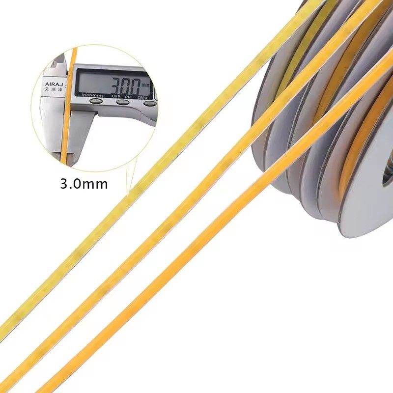 3mm ضد آب 2700k 6000k 12V 220v 5V Ultra Thin width 400leds COB LED Strip Light با 3