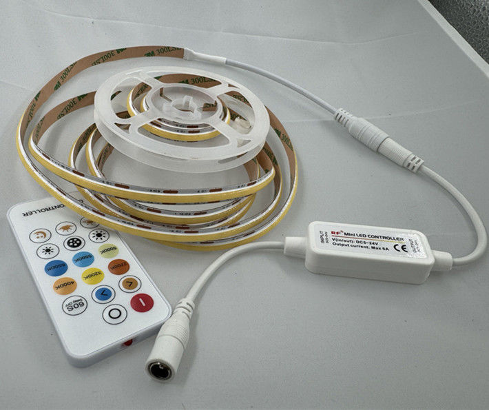 نوار LED COB ضد رطوبت CRI90 300LEDs / m 10m / roll با نوار 3M و بدون افت ولتاژ DC12V