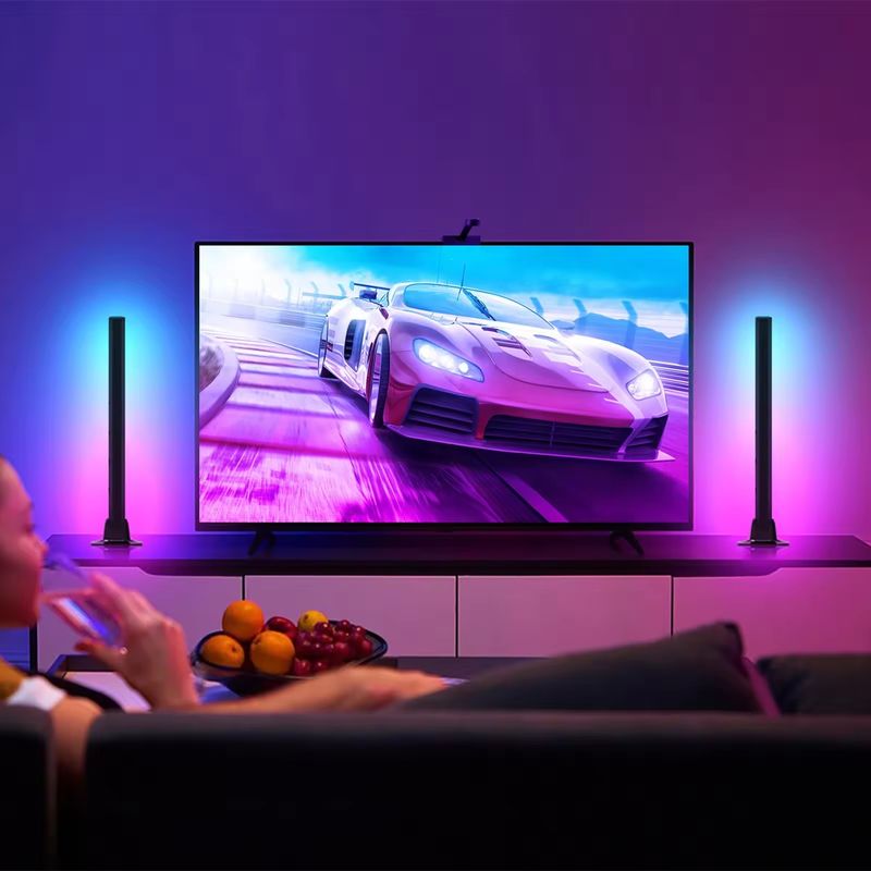 لامپ کفپوش RGB RGBIC 18LEDS برای تزئین اتاق خواب در اندازه های 30cm و 50cm