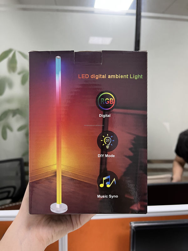 RGB رنگارنگ کنترل از راه دور چراغ کف LED نمونه رایگان برای روشنایی محیط اتاق خواب